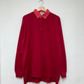 J Crew Oarsmen Red Tonal Cotton Rugby Shirt: Medium