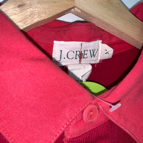 J Crew Oarsmen Red Tonal Cotton Rugby Shirt: Medium