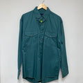 Vintage Dark Green Wrangler Western L/S Button Down: M
