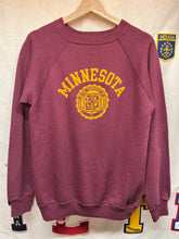 Load image into Gallery viewer, Vintage University of Minnesotta Gophers Champion 70&#39;s Flocked Crewneck Sweatshirt: Large
