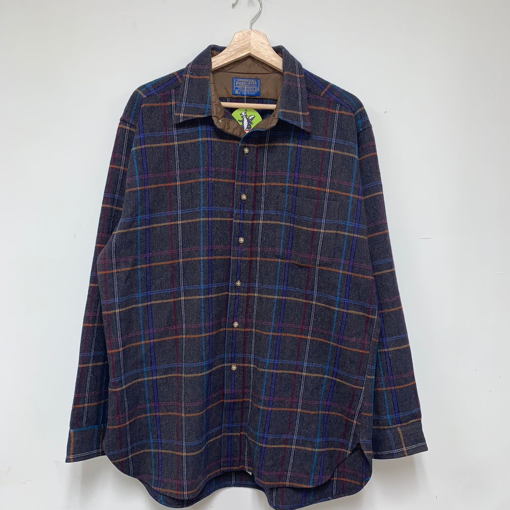 Vintage Pendleton Wool Flannel Shirt: XL