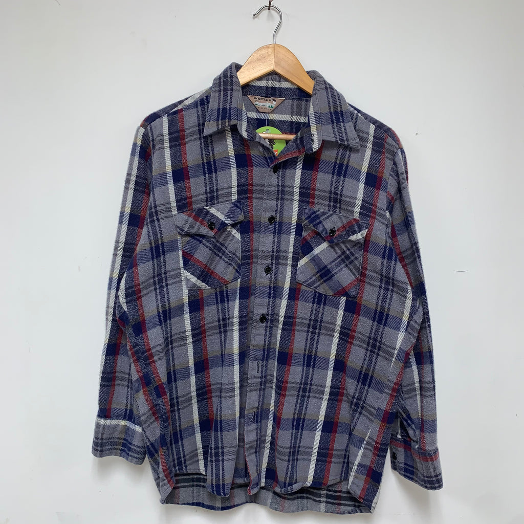 Vintage Winter Run Thick Cotton Flannel: L
