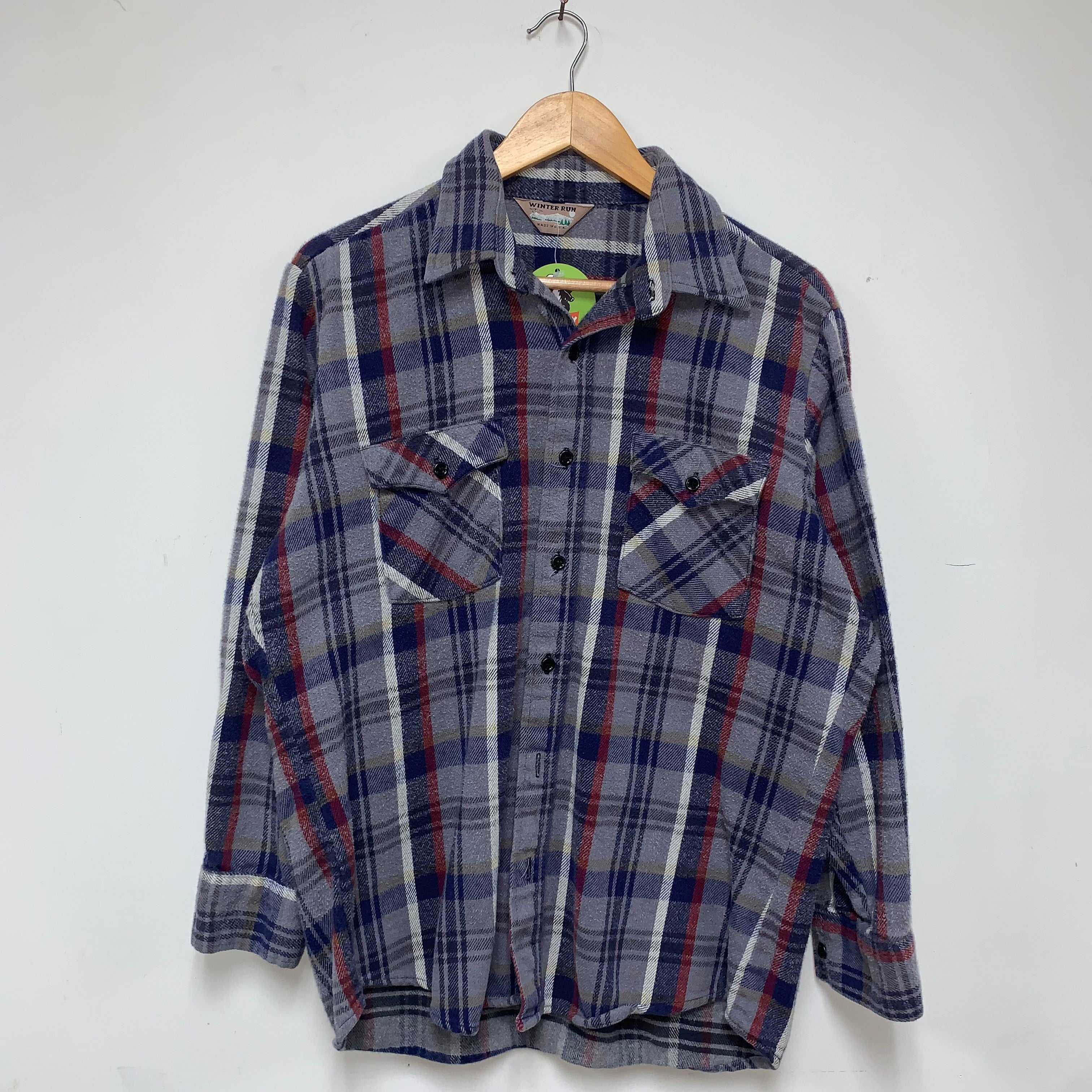 Vintage Winter Run Thick Cotton Flannel: L