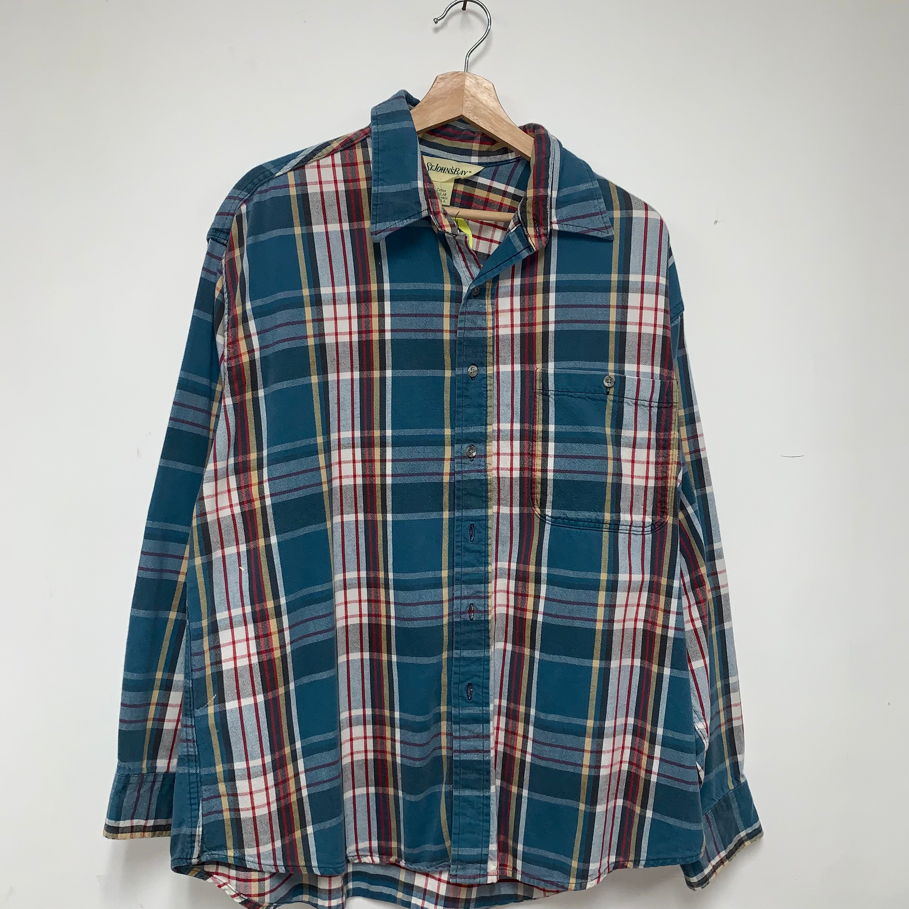 Vintage St. Johns Bay Cotton Button Down Shirt: XL – Philthy Vintage Clothing Vintage St. Johns Bay Cotton Button Down Shirt: XL – Philthy Vintage Clothing