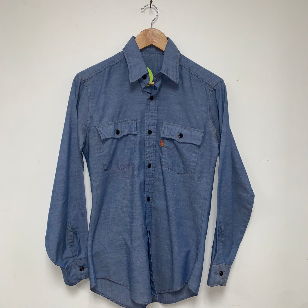 Vintage Levi's Chambrey Long Sleeve Button Down: S