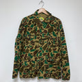 Vintage Duck Camo Lightweight Hunting Jacket: M