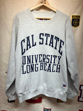 Load image into Gallery viewer, Vintage Cal State University Long Beach Russell High Cotton Grey Crewneck Sweatshirt: Large
