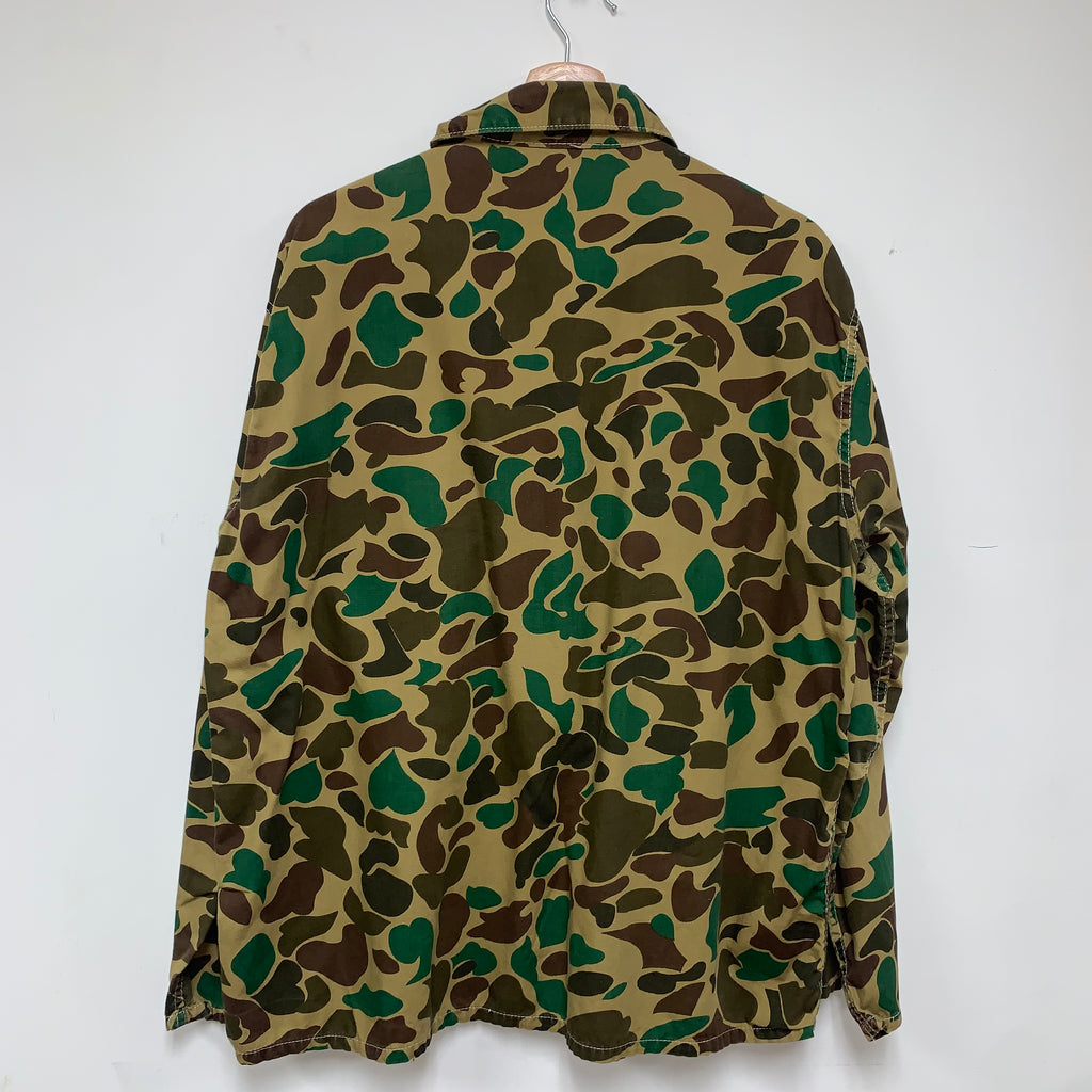 Vintage Duck Camo Lightweight Hunting Jacket: M