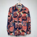 Vintage Montgomery Ward Tree Duck Cotton Button Down: S