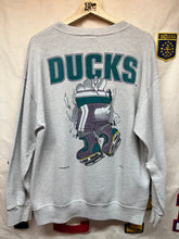 Load image into Gallery viewer, Vintage Mighty Ducks Breakthrough Disney Nutmeg Mills Grey Crewneck Sweatshirt: Large
