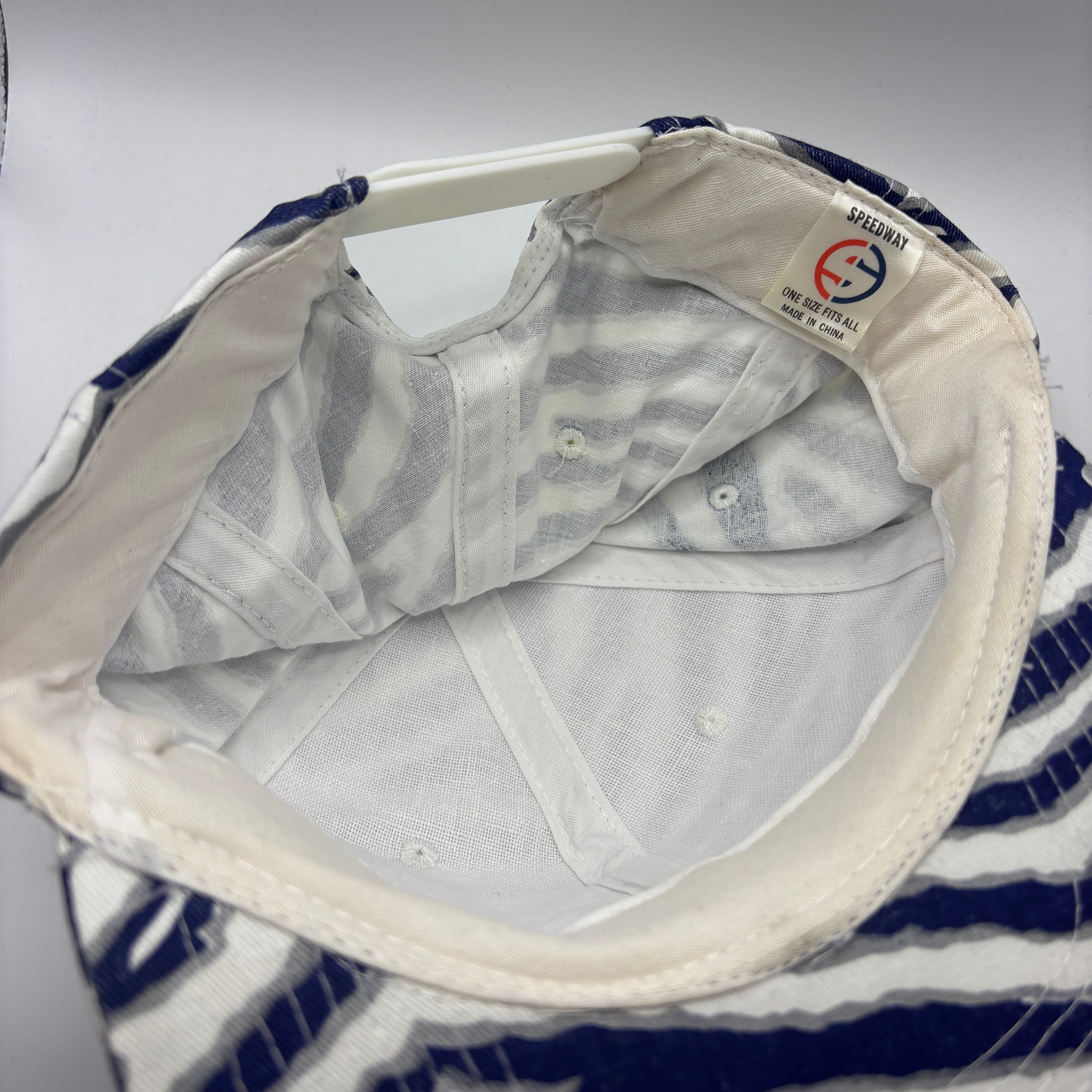 Vintage Duke University Blue Devils Zubaz 90's Zebra Snapback Hat