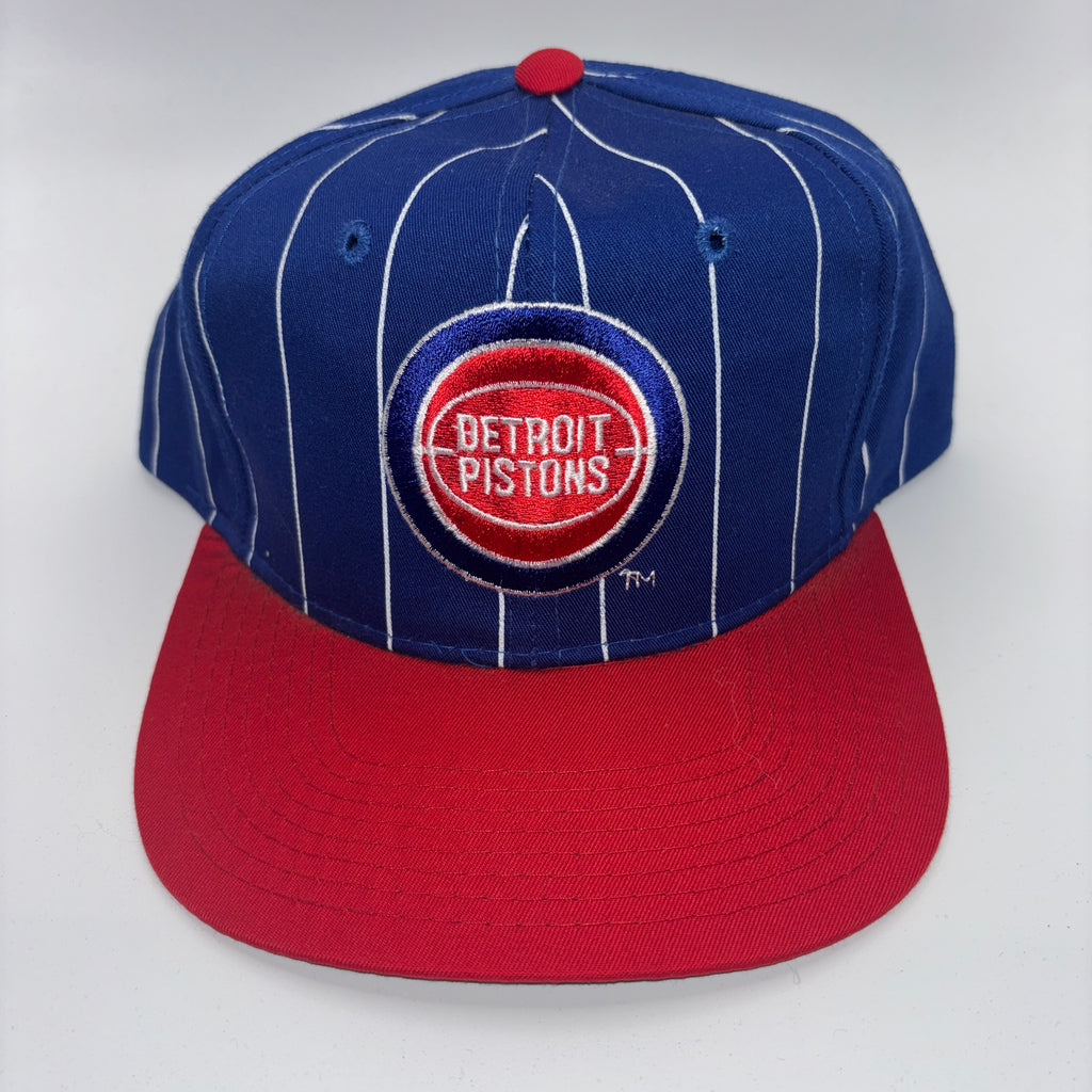 Vintage Detroit Pistons NBA 90's Pinstripe Starter Snapback Hat