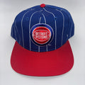 Vintage Detroit Pistons NBA 90's Pinstripe Starter Snapback Hat