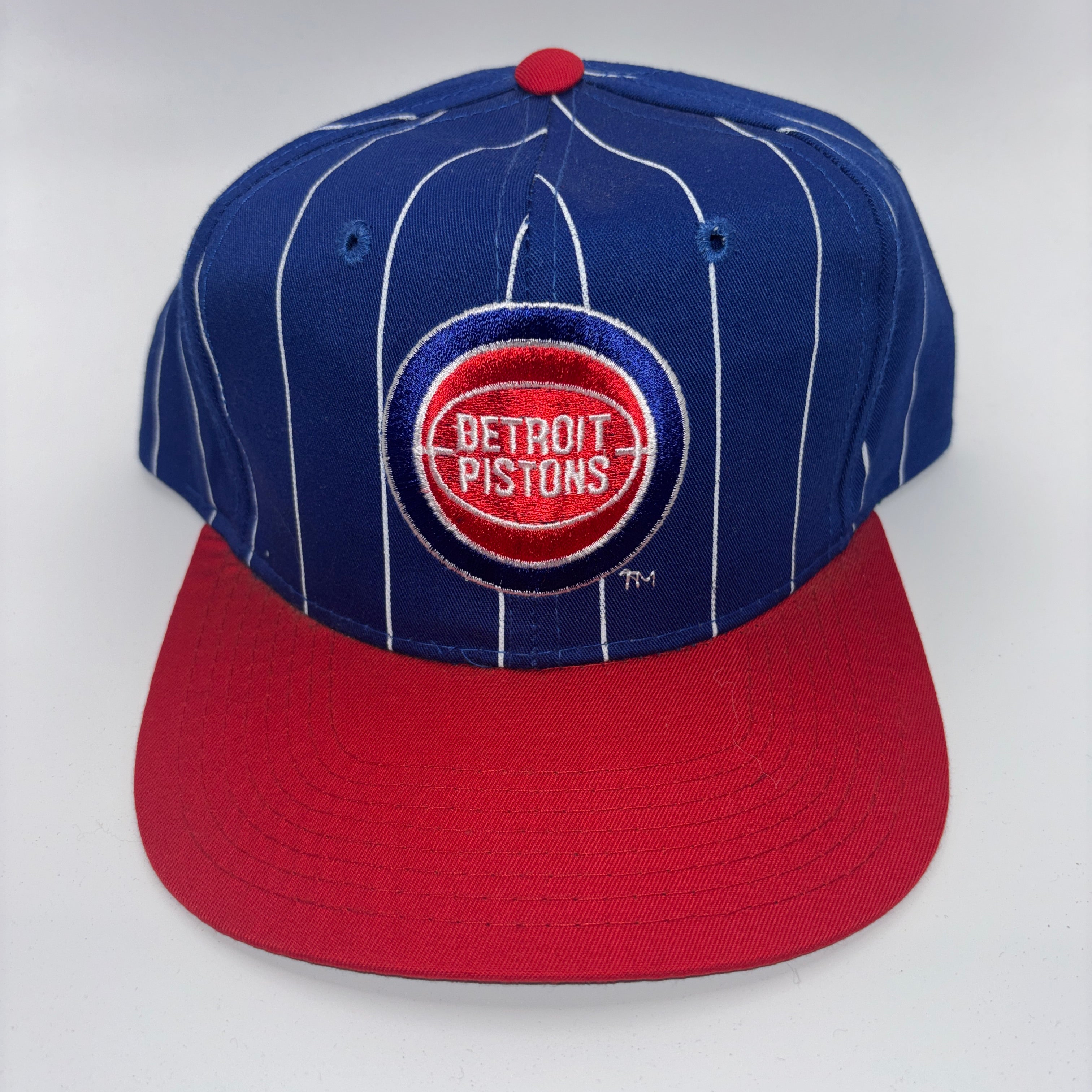 Vintage Detroit Pistons NBA 90's Pinstripe Starter Snapback Hat