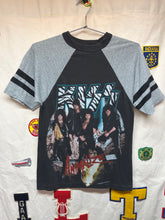 Load image into Gallery viewer, Vintage KISS Animalize 1984 Raglan Striped 80&#39;s Concert Tour T-Shirt: Medium
