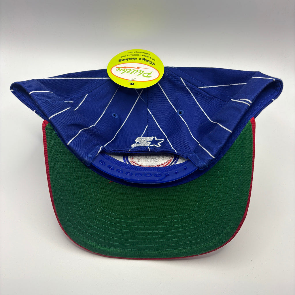 Vintage Detroit Pistons NBA 90's Pinstripe Starter Snapback Hat