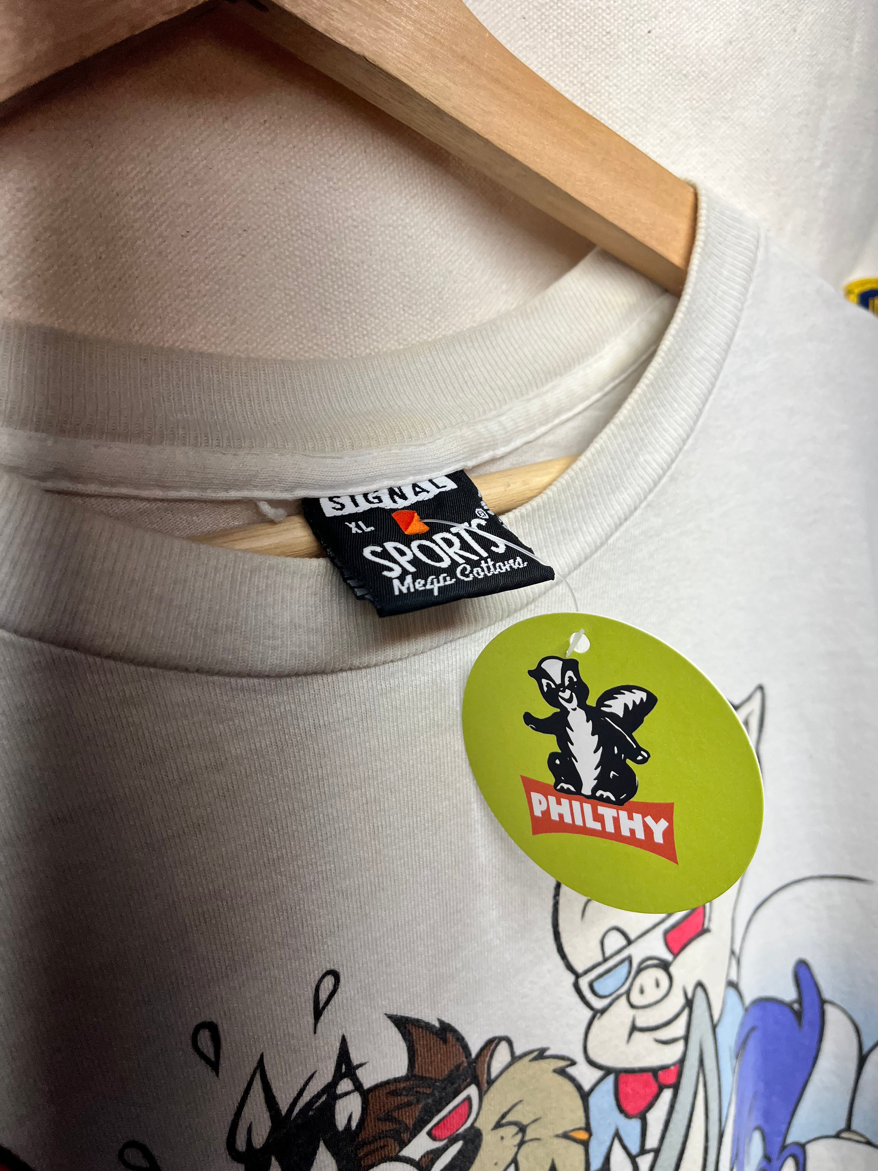 Vintage Signal Sports 1993 Looney Tunes Warner Bros 3D Cartoon Shirt