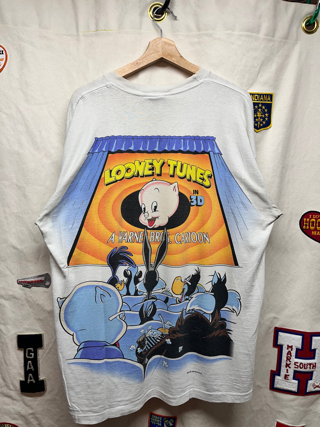 Vintage Signal Sports 1993 Looney Tunes Warner Bros 3D Cartoon Shirt