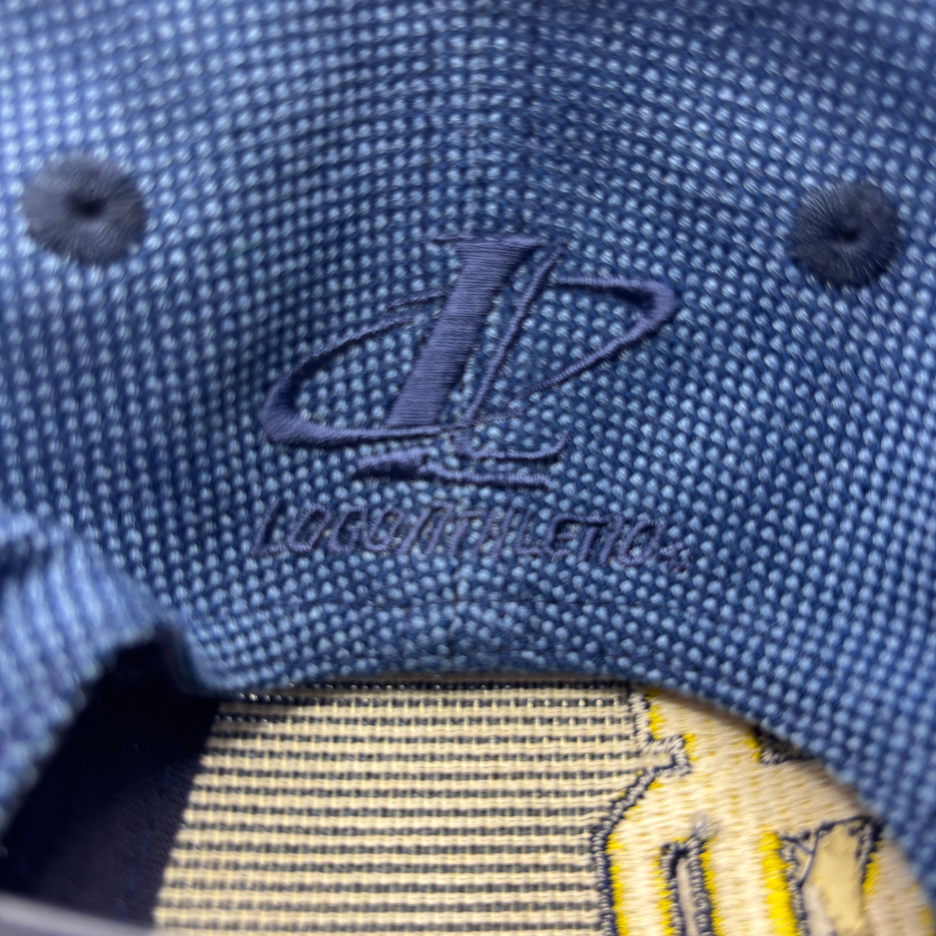 Vintage University of Notre Dame Irish Logo Athletic Blue Snapback Hat