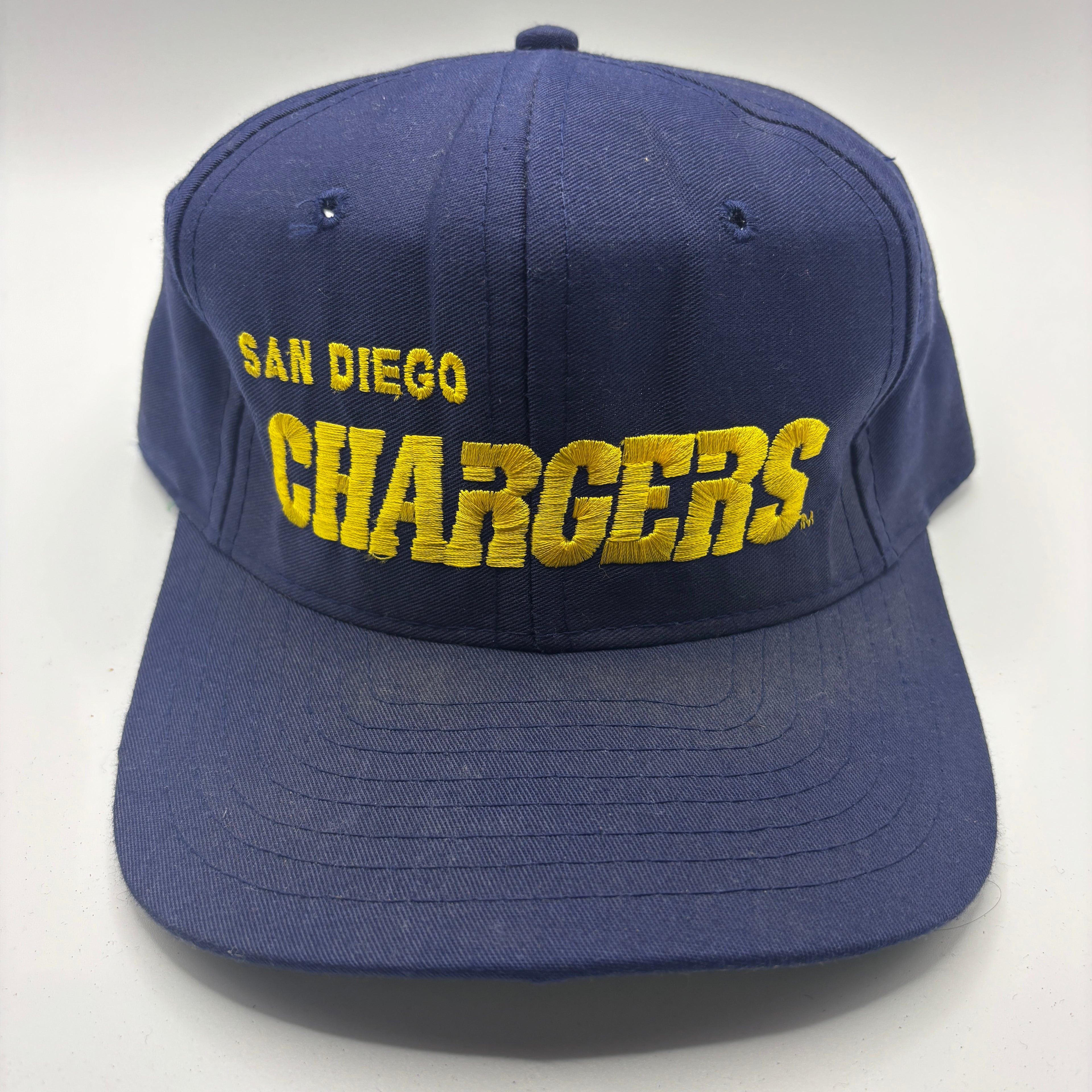 Vintage San Diego Chargers NFL Navy Blue AJD Snapback Hat