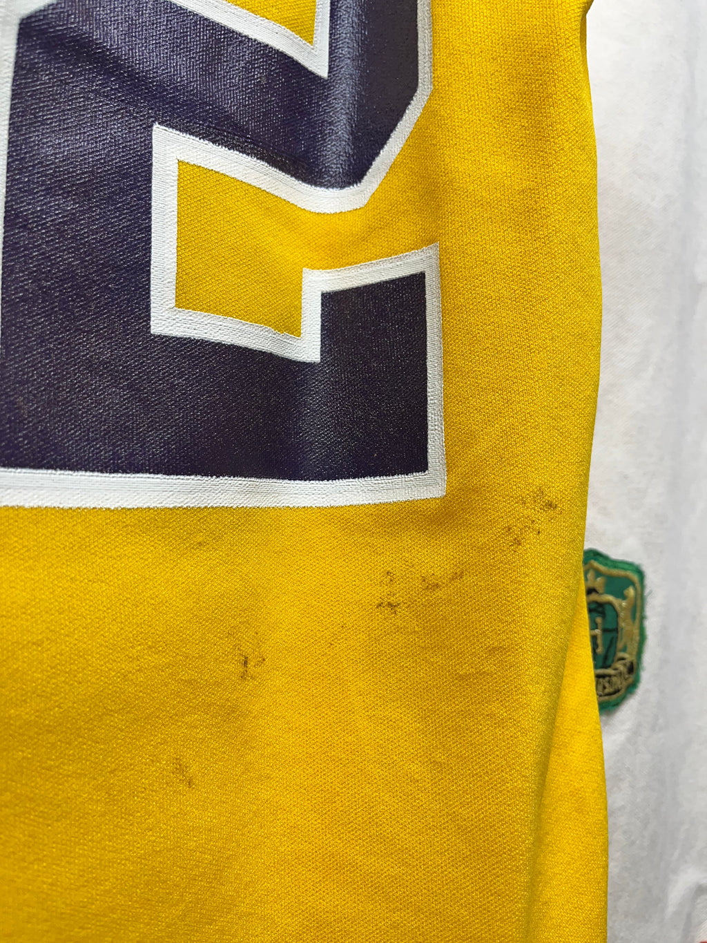 Vintage Los Angeles Lakers Magic Johnson Sand Knit Medium Jersey