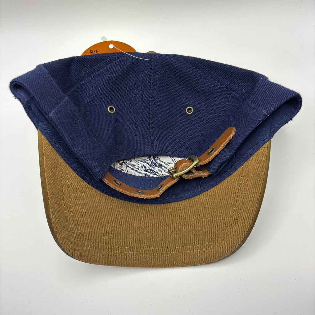 Vintage Karl Kani Jeans Varsity Team Navy Blue Strapback Hat