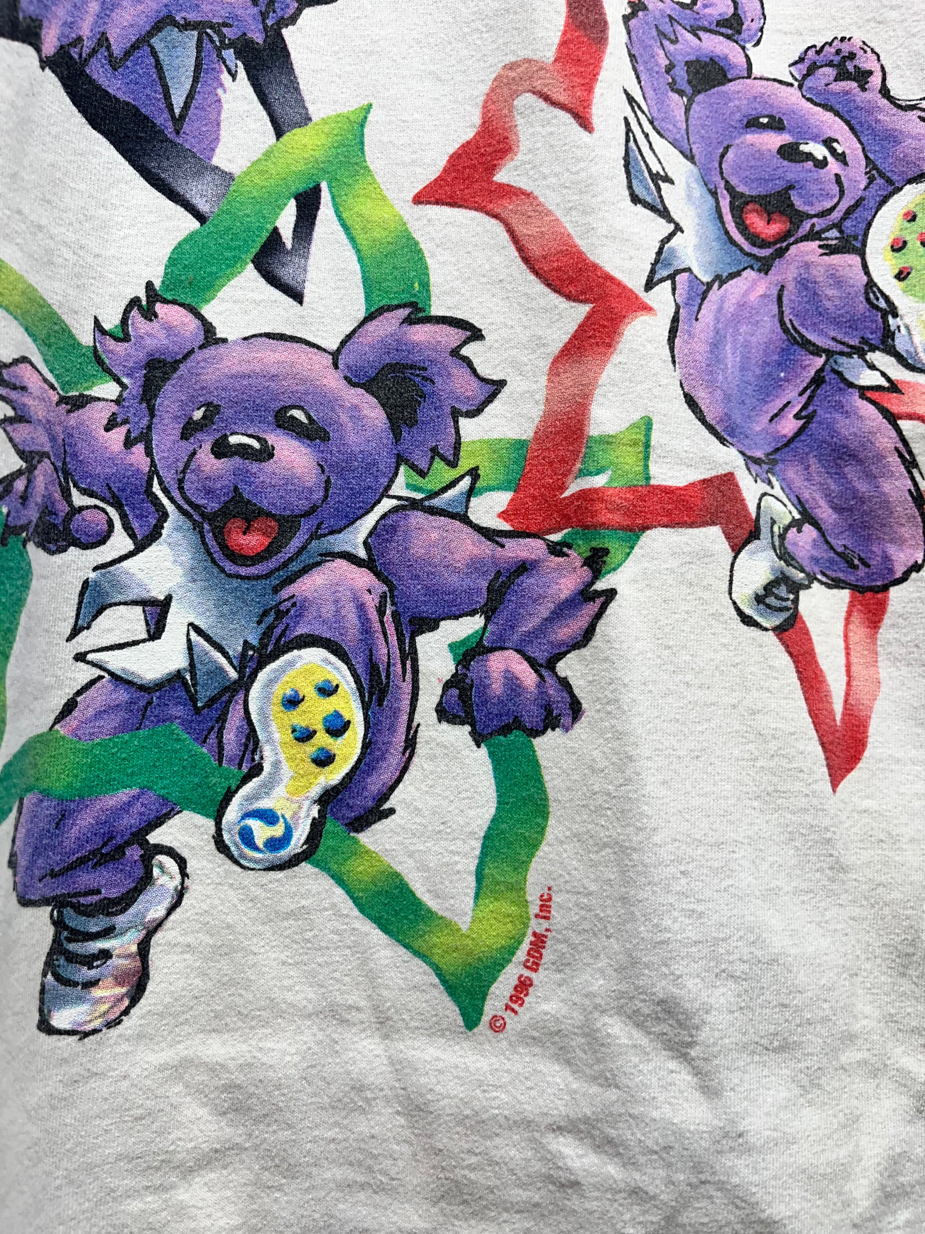 Vintage Grateful Dead Olympics Deadcathlon Liquid Blue Large Shirt