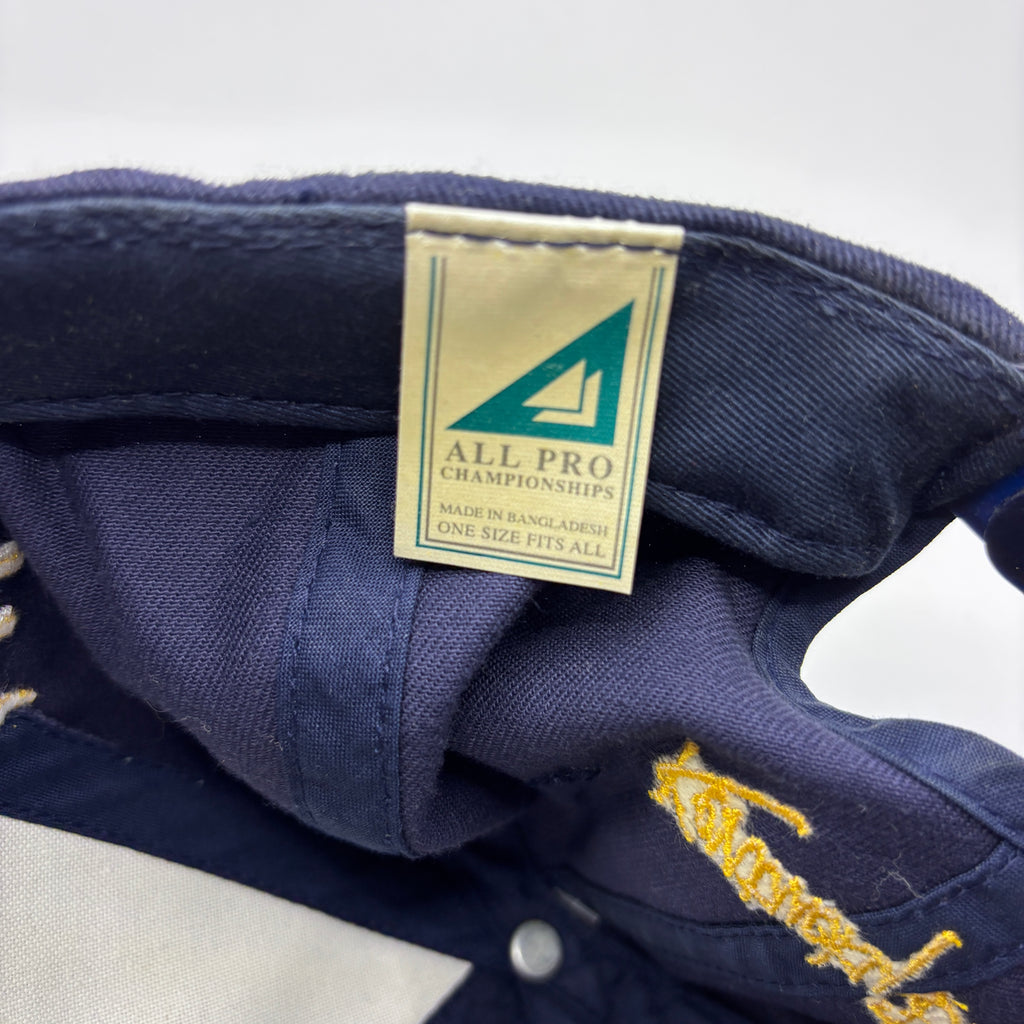 Vintage Kentucky Derby 124 Script Navy Blue Snapback Hat