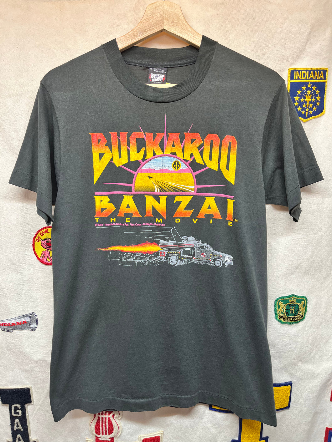 Vintage Buckaroo Banzai The Movie Film 1984 Fox Promo T-Shirt: Medium