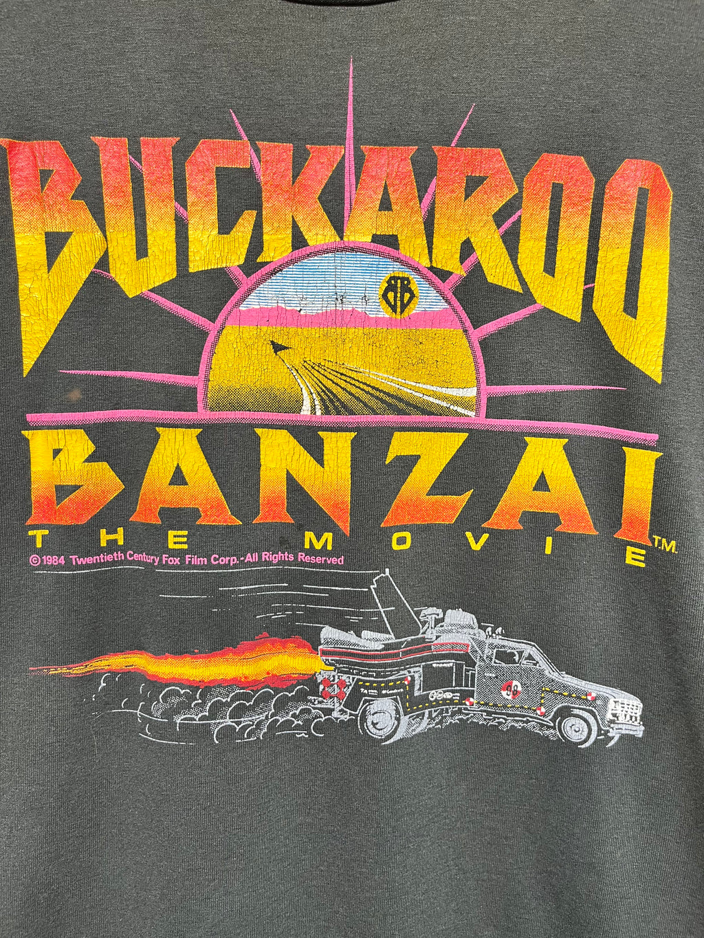 Vintage Buckaroo Banzai The Movie Film 1984 Fox Promo T-Shirt: Medium