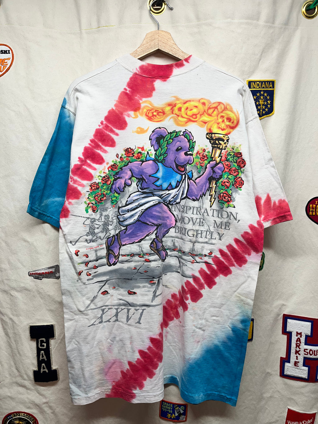 Vintage Grateful Dead Olympics Deadcathlon Liquid Blue Large Shirt