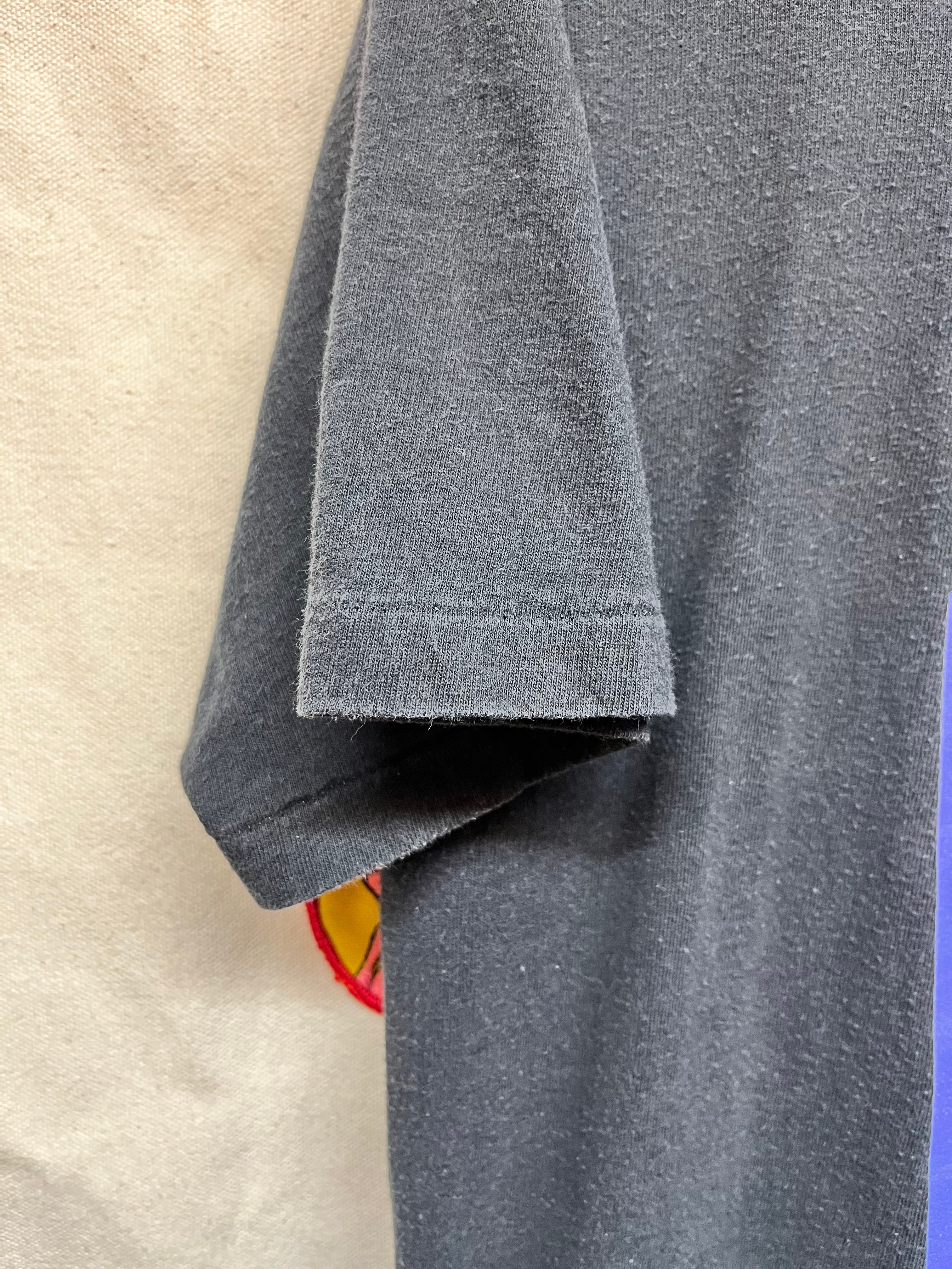 Vintage Levi's 501 Button Your Fly Black Street T-Shirt: Medium