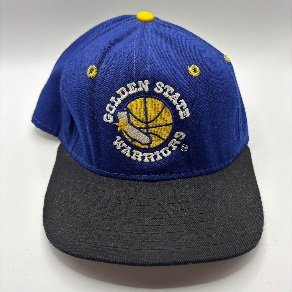 Vintage Golden State Warriors 90's NBA Blue AJD Snapback Hat