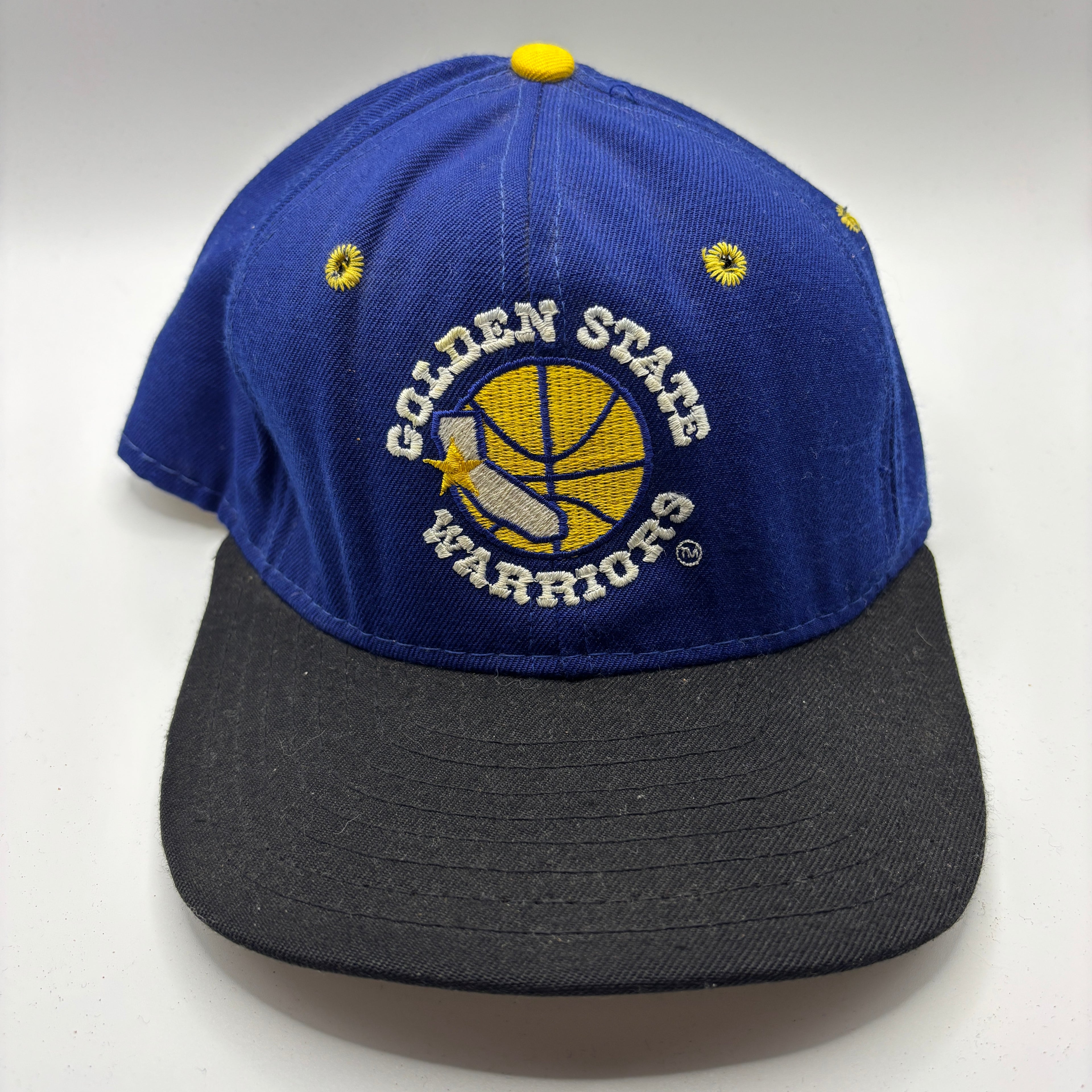 Vintage Golden State Warriors 90's NBA Blue AJD Snapback Hat