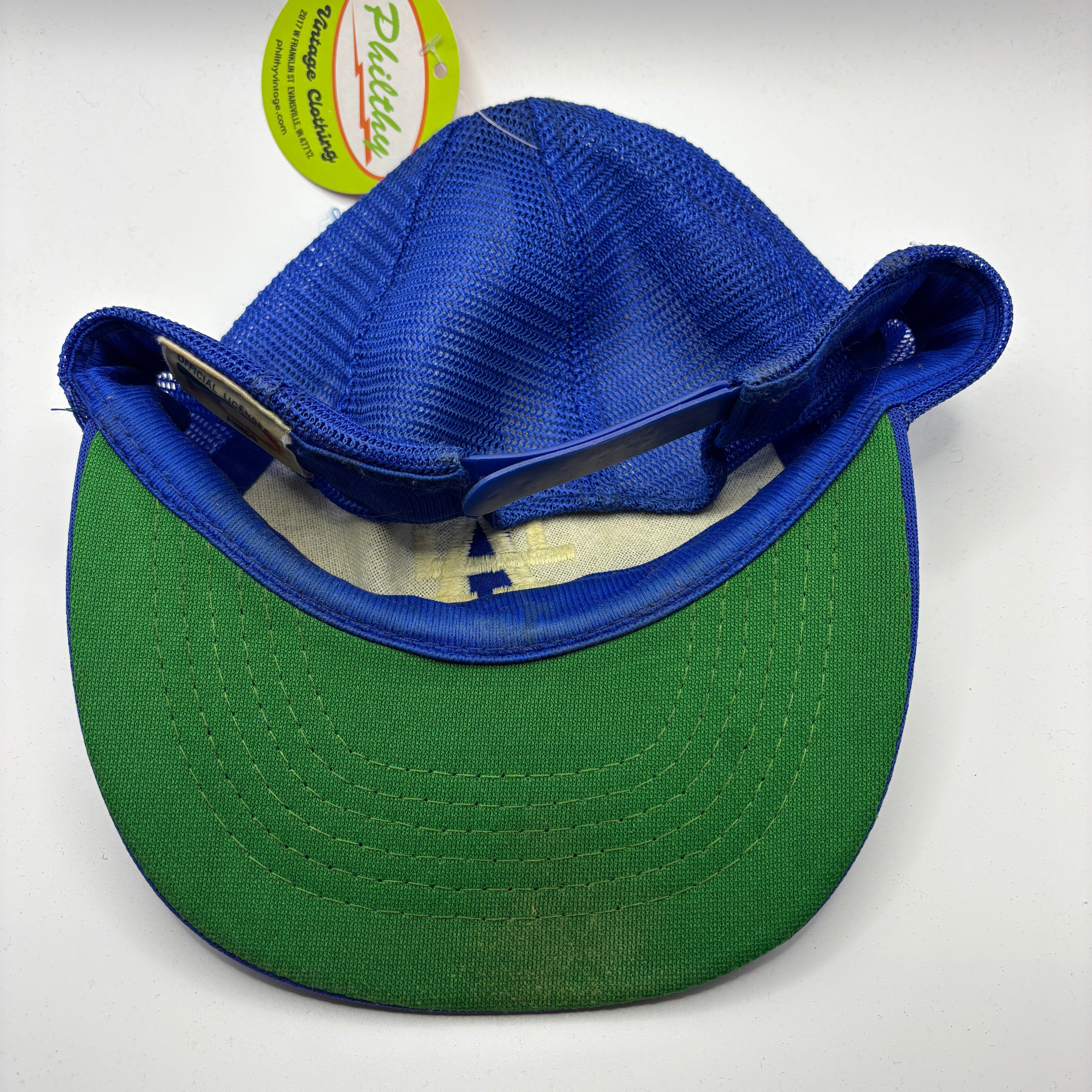 Vintage Los Angeles Dodgers LA Blue Mesh Trucker Annco MLB Snapback Hat