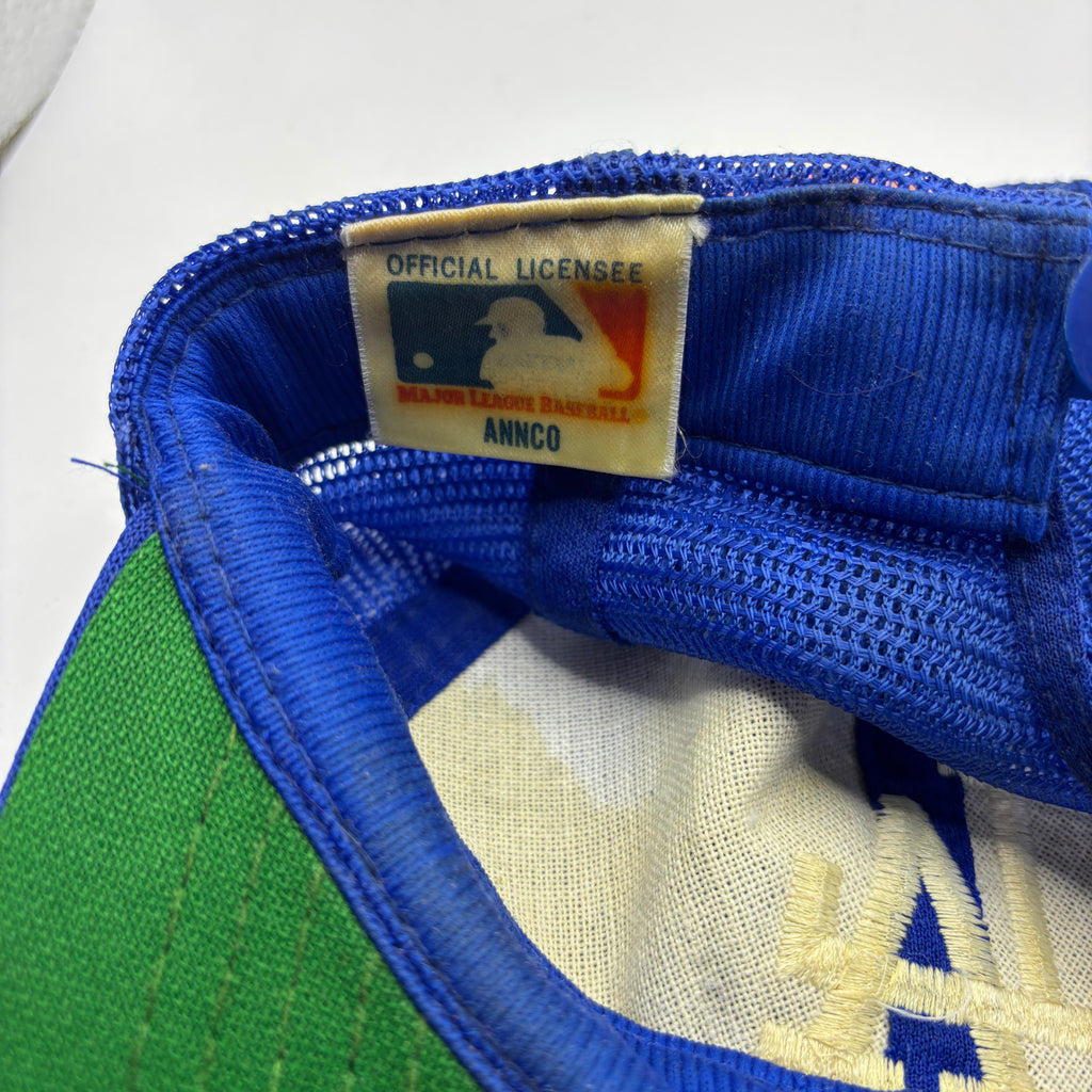 Vintage Los Angeles Dodgers LA Blue Mesh Trucker Annco MLB Snapback Hat