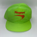 Vintage Newport Cigarettes 90's Neon Green Nylon Snapback Hat