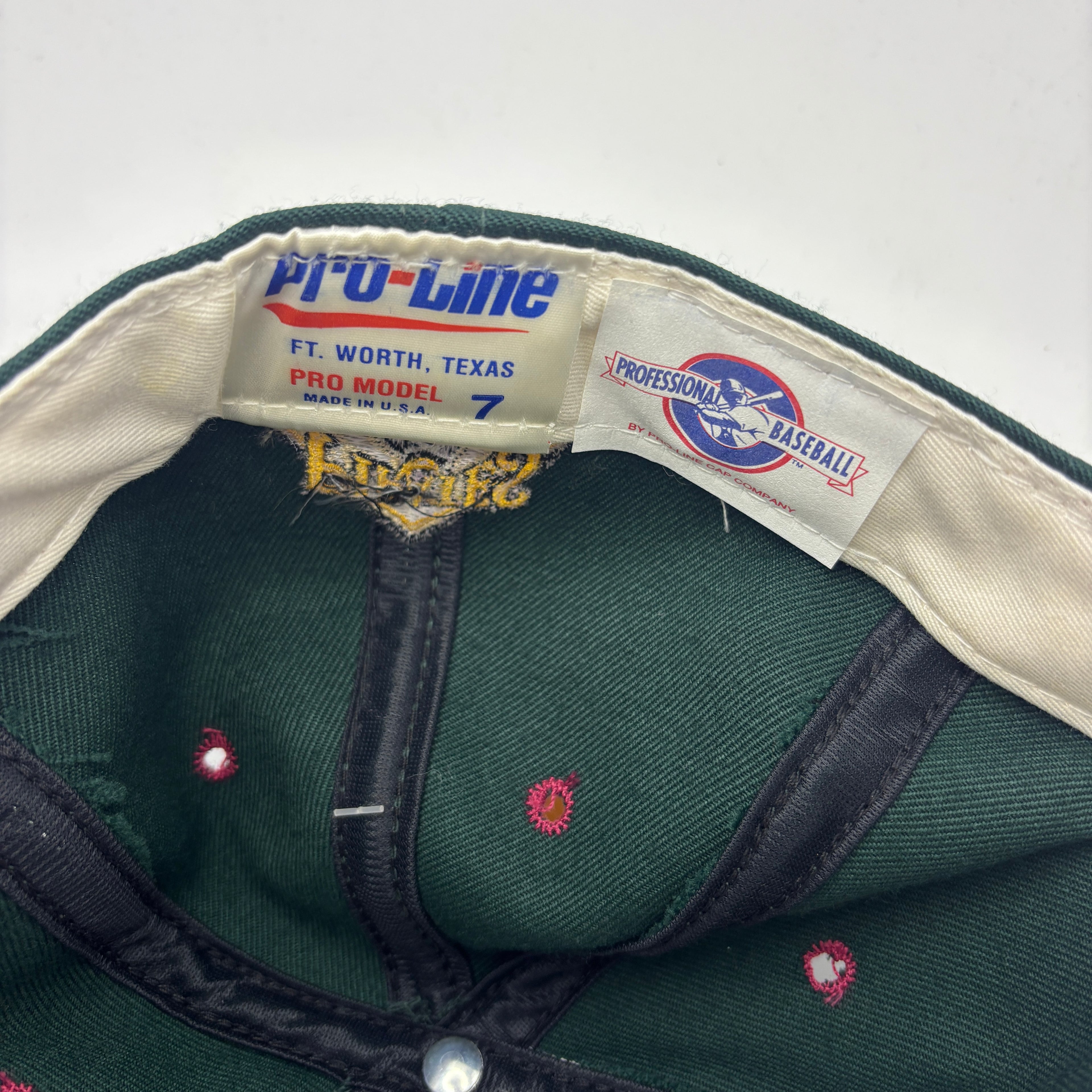 Vintage Augusta Green Jackets MILB Minor League Baseball Green Fitted Pro Line Hat: 7