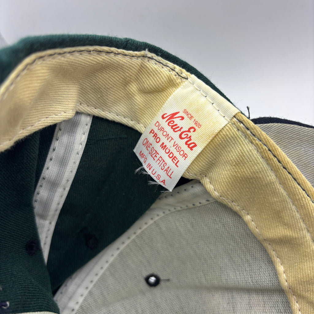 Vintage University of Notre Dame Irish 80's Green New Era Snapback Hat