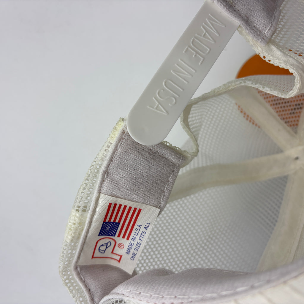 Vintage Los Angeles Dodgers LA White Pink Snapback Mesh Trucker Snapback Hat