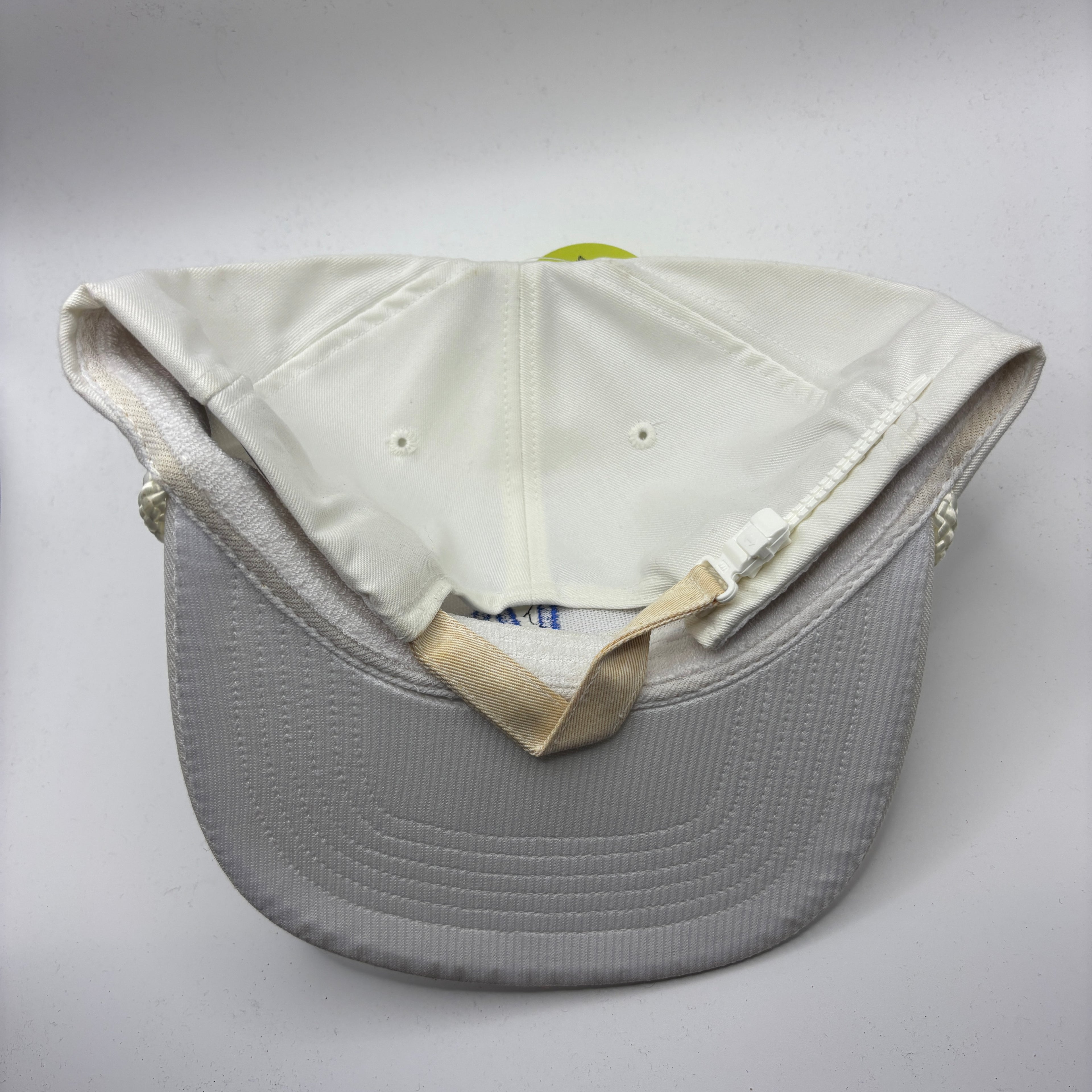 Vintage Los Angeles Dodgers LA Dave White Blue Patch Strapback Hat