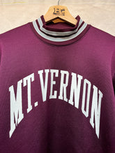 Load image into Gallery viewer, Vintage 60&#39;s Mt. Vernon Champion Products Nylon Crewneck Mockneck Burgandy Sweatshirt: XL
