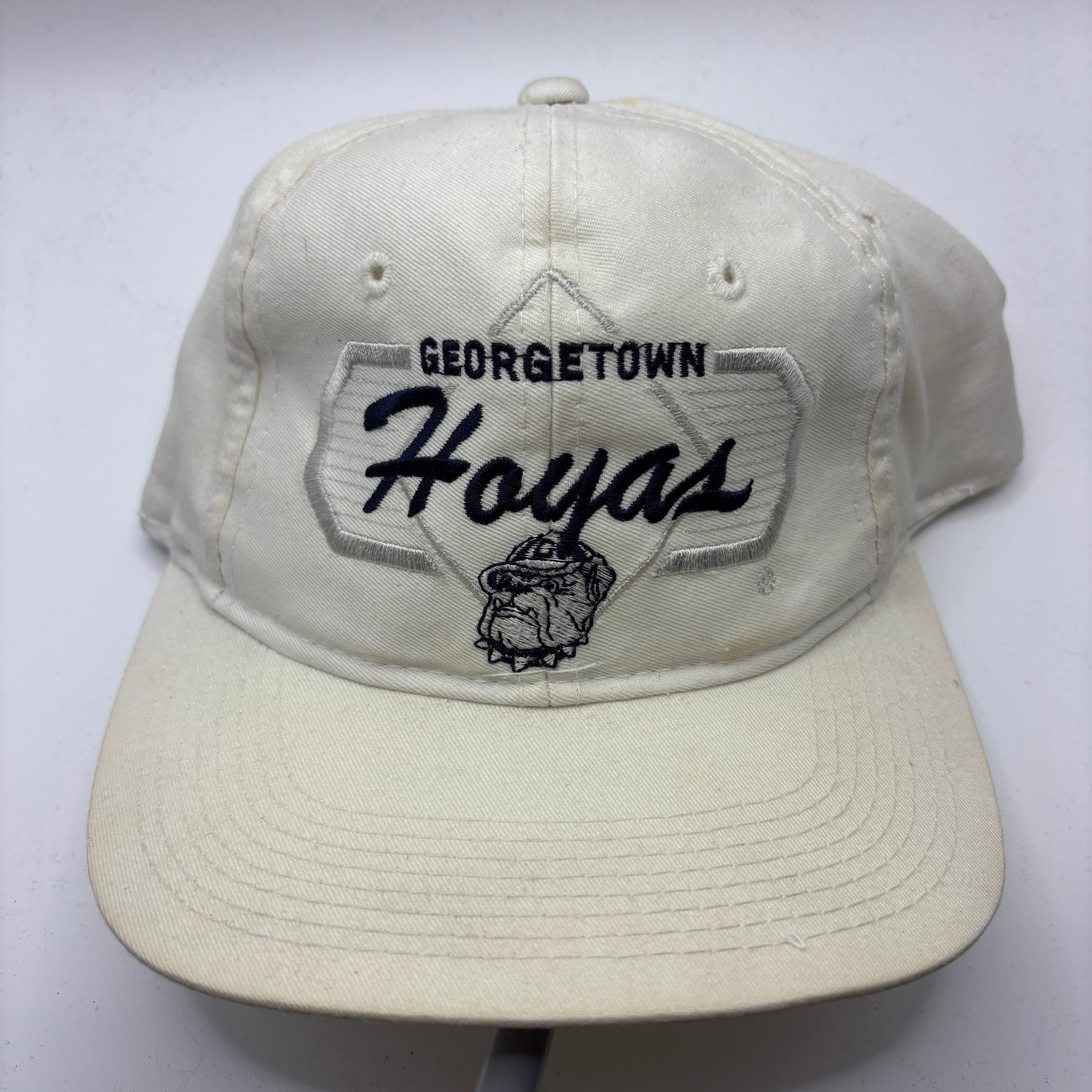 Vintage Georgetown Hoyas White Snapback Hat
