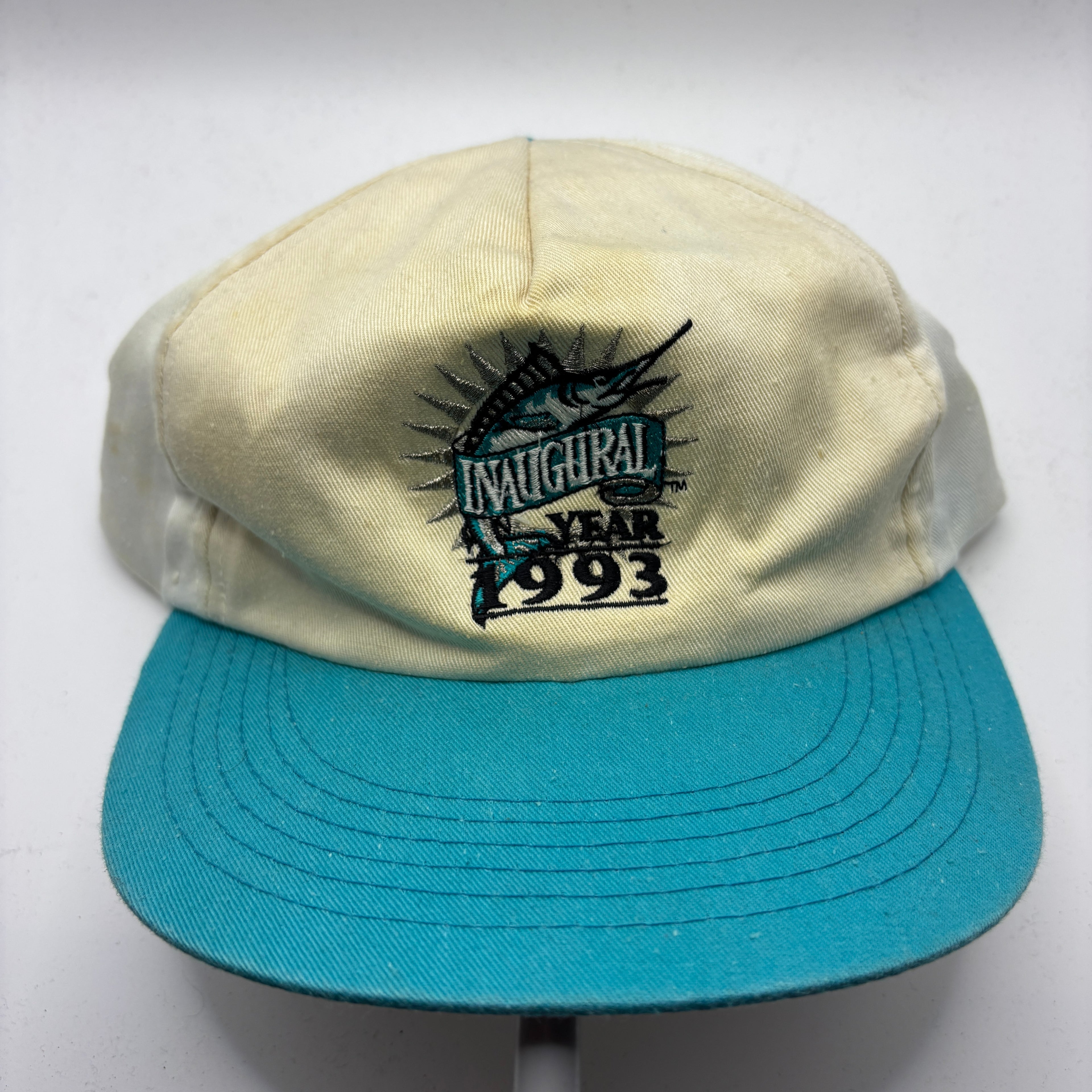 Vintage Florida Marlins MLB Blockbuster Promo 1993 Inaugural Year Snapback Hat