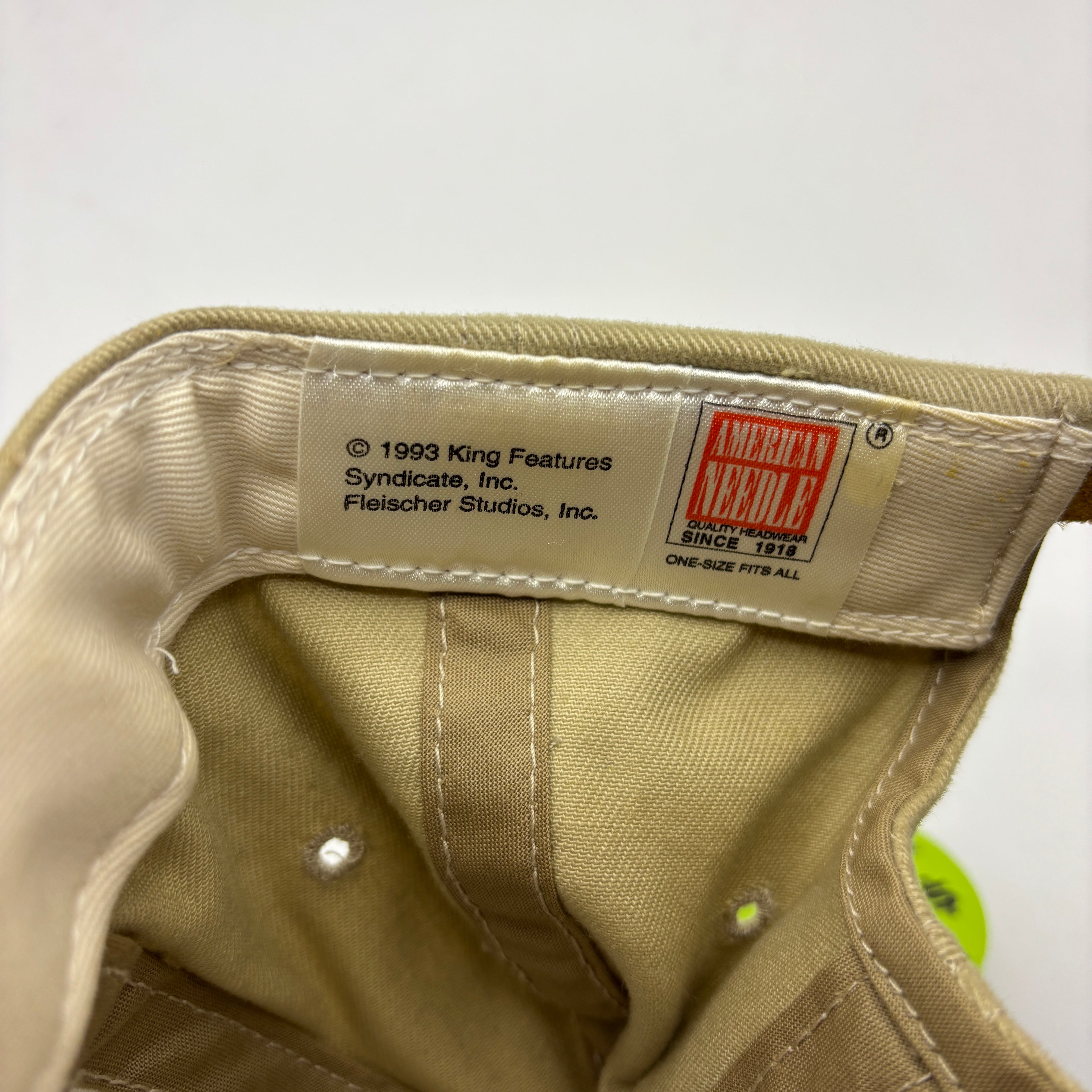 Vintage Betty Boop Golf 1993 American Needle Tan Red Strapback Hat