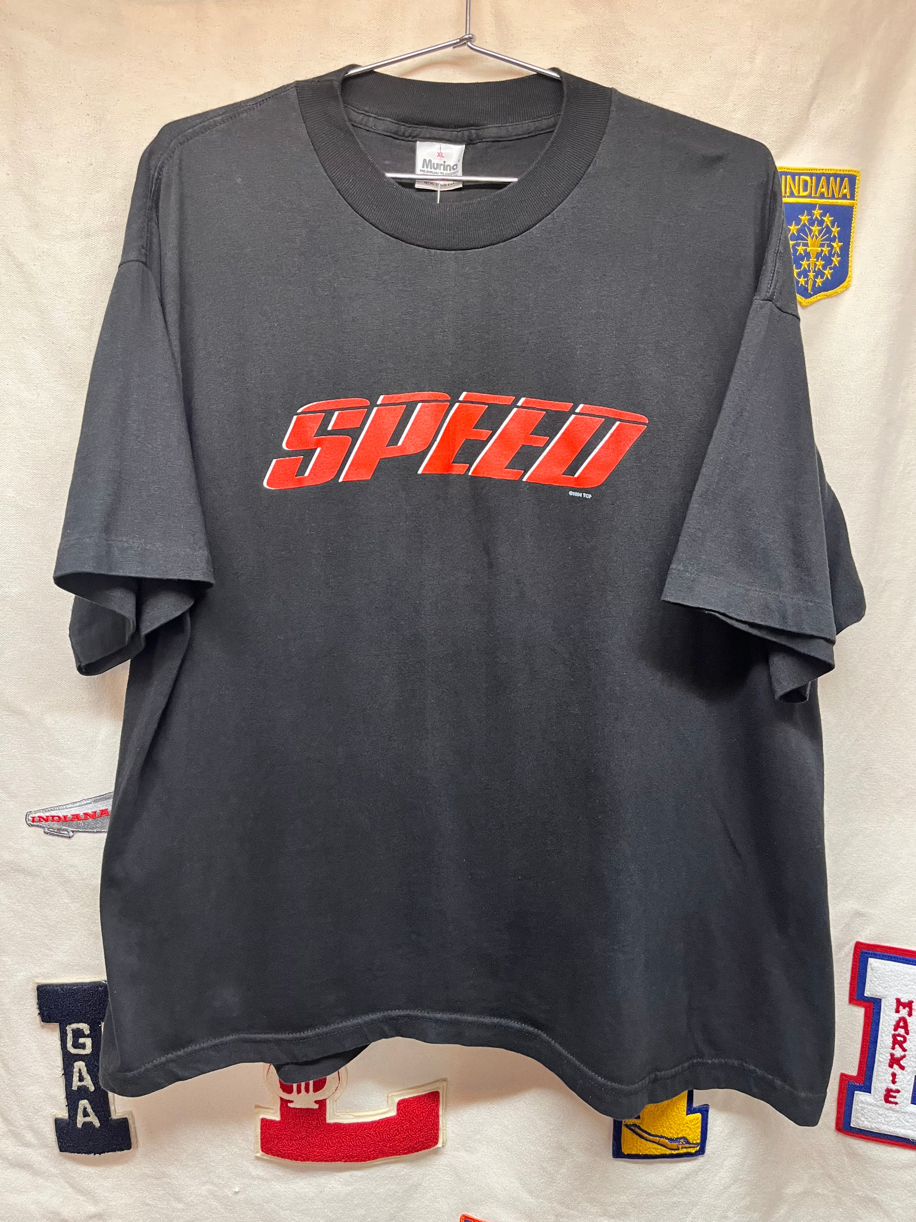 Vintage SPEED Keanu Reeves 1994 Get Ready For Rush Hour Movie Promo T-Shirt: XL