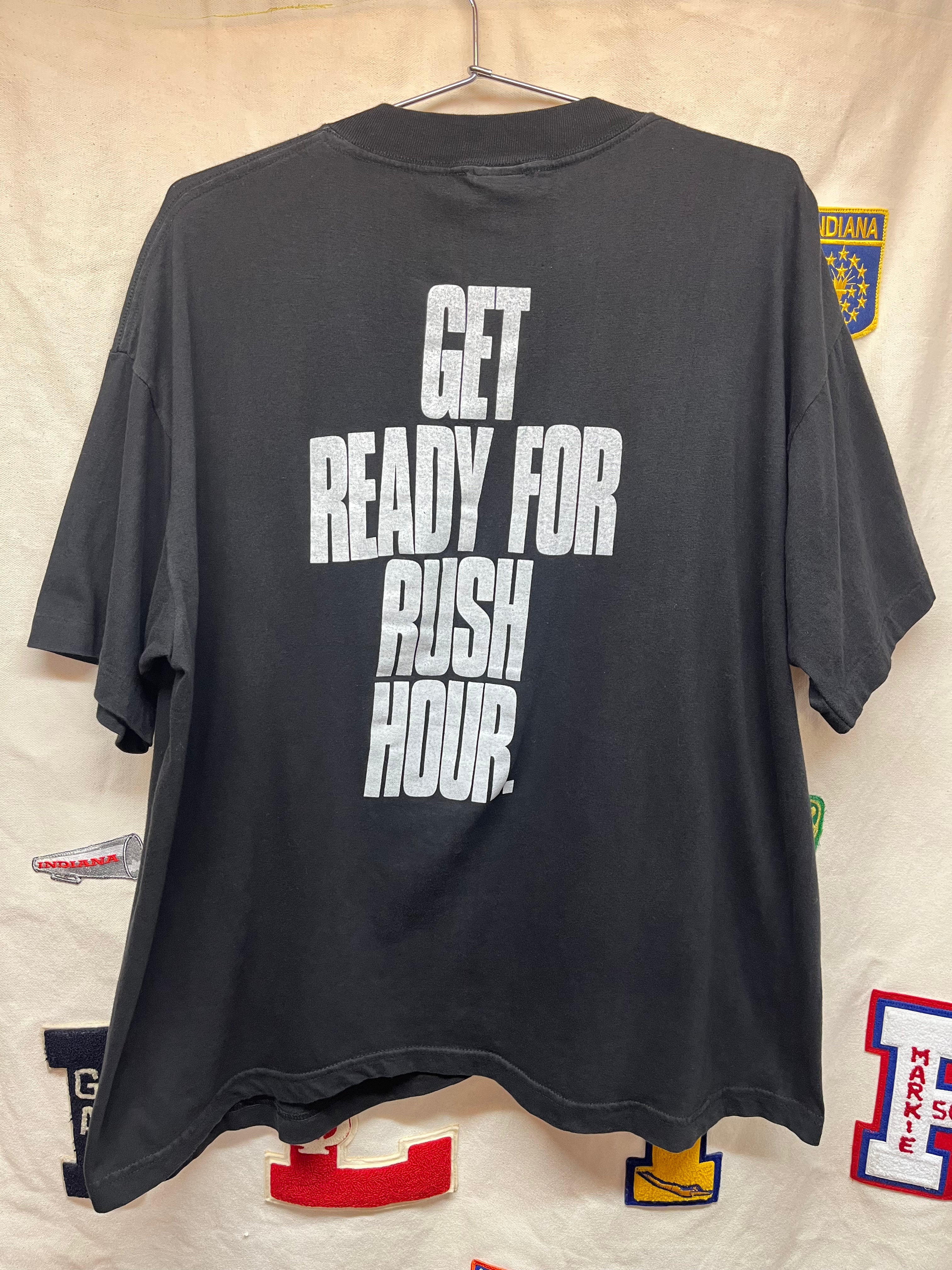 Vintage SPEED Keanu Reeves 1994 Get Ready For Rush Hour Movie Promo T-Shirt: XL