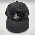 Vintage Mickey Mouse Head Unlimited Disney Embroidered Black Snapback Hat