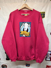 Load image into Gallery viewer, Vintage Donald Duck Disney Crewneck Red Sweatshirt: XL
