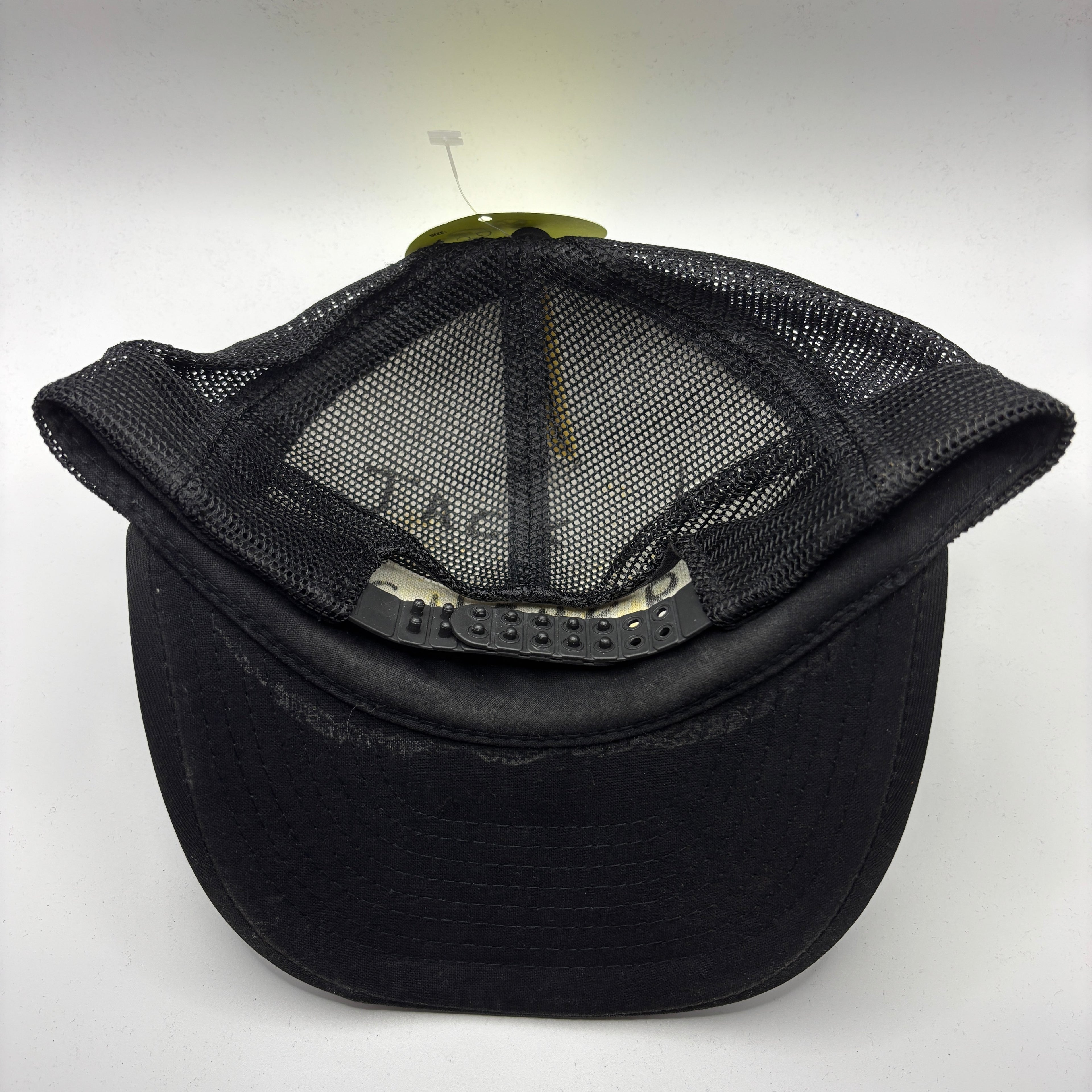 Vintage Champion Boats Built With Pride Printed Black Mesh Trucker Hat